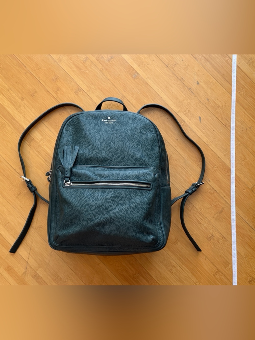 LIKE NEW kate spade Black full Leather Backpack